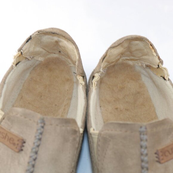 Cushe Mens Surf Slipper Shoe Size 9 Tan Leather Slip On Sneaker Minimalist - Picture 11 of 12